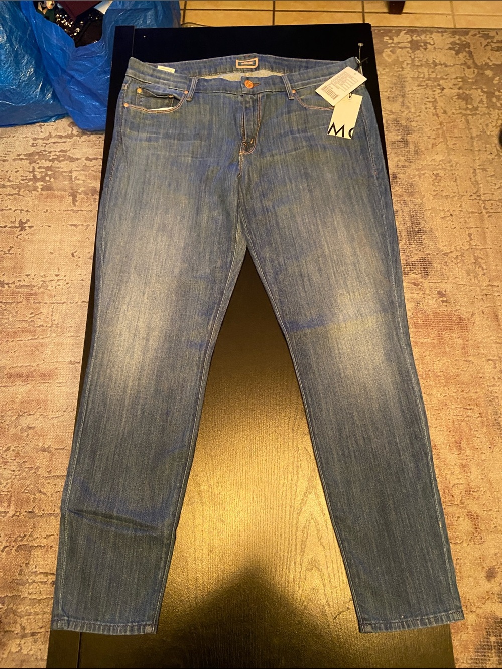 Women’s Blue Slim Straight Jeans - Unbranded